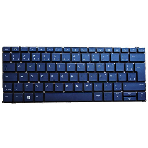 Laptop Keyboard For HP Elite Dragonfly G1 with backlit Brazilian BR Blue New