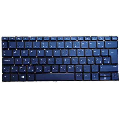 Laptop Keyboard For HP Elite Dragonfly G1 with backlit Hungary HU Blue New