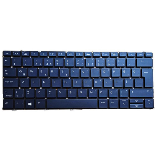 Laptop Keyboard For HP Elite Dragonfly G1 with backlit Turkish TR Blue New