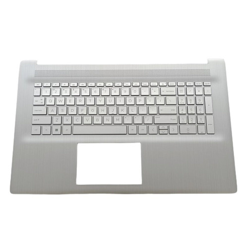 Laptop PalmRest&Keyboard For HP 17-CN0000 17T-CN000 17-CP0000 17Z-CP000 17S-CU0000 M50456-001 with backlit no fingerprint hole United States US Silver New