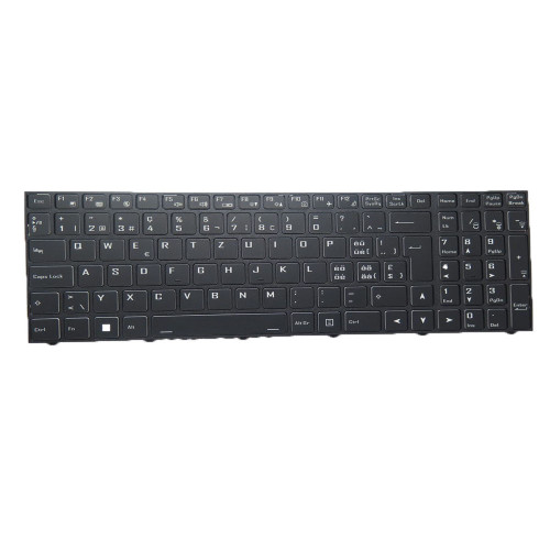Laptop Keyboard For MACHENIKE L15A RN V158RND Swiss SW Black Without Frame With Backlit