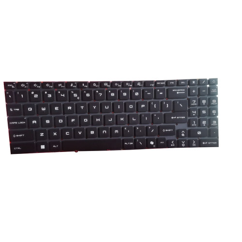 Black Laptop Backlit Keyboard For MSI Stealth 16 AI Studio A1VIG A1VHG A1VGG A1VFG A1VIG-026US A1VHG-027US A1VGG-036US A1VFG-227US 028US English US No Frame New