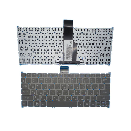 Laptop Keyboard For ACER Travelmate B1 B113 B113-E B113-M V5-171 Russian RU Gray New