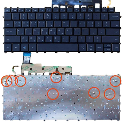 삼성 NP767XCL 767XCL NP767XCM 767XCM 한국용 노트북 키보드 (백라이트 블랙 8열) 새상품