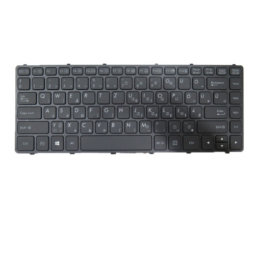 Laptop No Backlit Keyboard For GETAC V138418CS1 V00 HG-RO 531087680980 Hungary HU Black Frame New