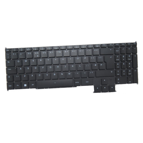 Laptop Keyboard For TUXEDO Stellaris 16 Gen7 For AMD Version Without Frame Black With RGB Backlit United Kingdom UK