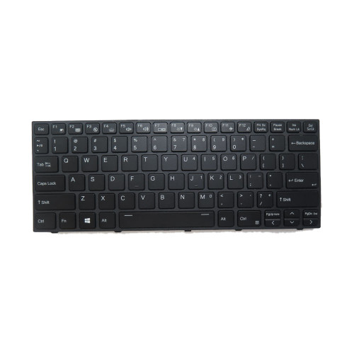 Laptop Keyboard For TUXEDO Book XP14 Gen12 XP1412 NV40MB United States US Black With Backlit With Black Frame