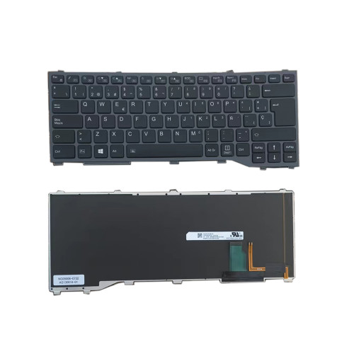Laptop Keyboard For Fujitsu For LifeBook T937 T938 T939 Spanish SP Black With Backlit New