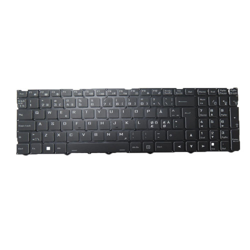 Laptop Keyboard For XOTIC G50D Nordic ND With Backlit With Frame Black