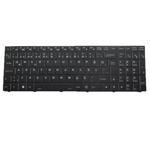 Laptop Keyboard For XOTIC G170KM-G Turkey TR With Backlit With Frame Black