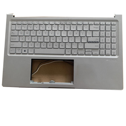 Laptop PalmRest&keyboard For ASUS Vivobook 15X N3504VA Silver Top Case United States US Silver keyboard used
