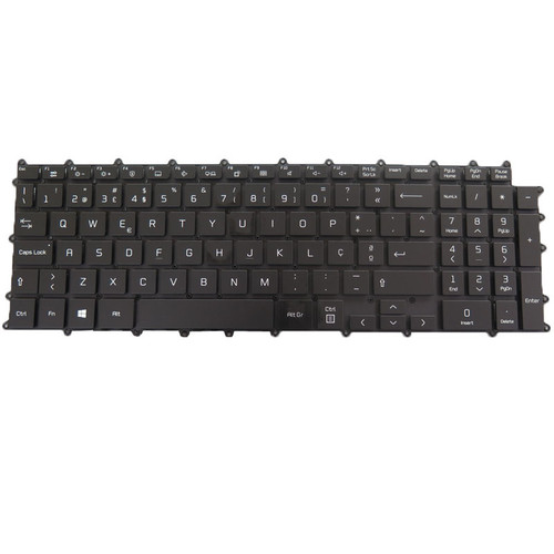 Laptop Backlit Keyboard For LG 17Z90R-K 17Z90R-K.AAB8U1 17Z90R-K.ADS9U1 Portugal PO Black No Frame New