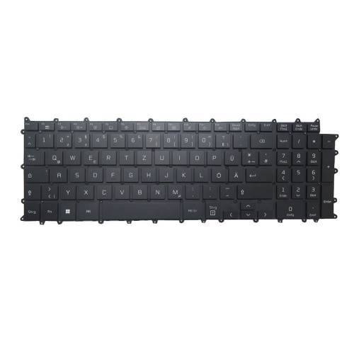 Laptop Backlit Keyboard For LG 17Z90R 17Z90R-H.AAC8U1 17Z90R-H.AAY8U1 17Z90R-H.ADC8U1 German GR Black No Frame New