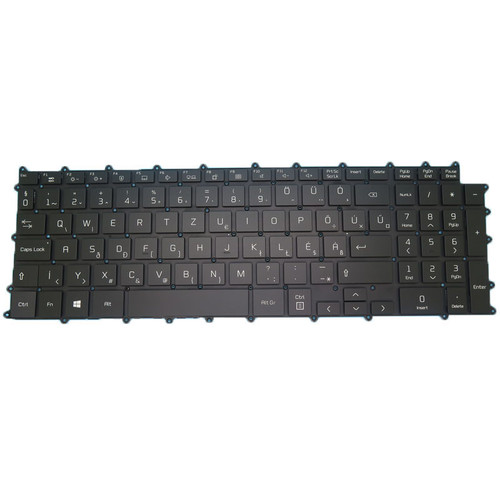 Laptop Backlit Keyboard For LG 17Z90R 17Z90R-H.AAC8U1 17Z90R-H.AAY8U1 17Z90R-H.ADC8U1 Hungary HU Black No Frame New