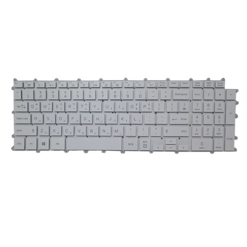 Laptop Backlit Keyboard For LG 17Z90R-A 17Z90R-A.AAB7U1 17Z90R-A.ADB9U1 Korean KR White No Frame New