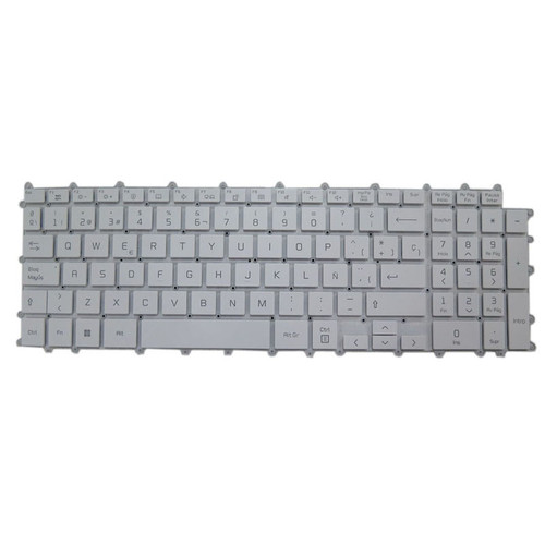 Laptop Backlit Keyboard For LG 17Z90R-A 17Z90R-A.AAB7U1 17Z90R-A.ADB9U1 Spanish SP White No Frame New