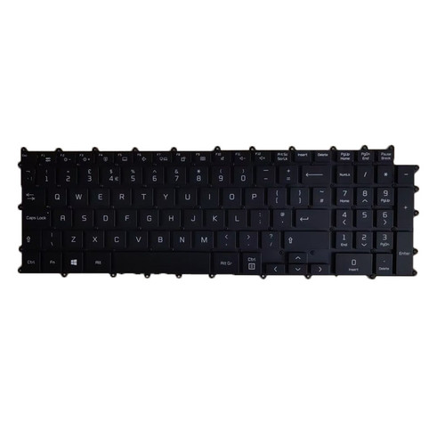 Laptop Backlit Keyboard For LG 17Z90R-K 17Z90R-K.AAB8U1 17Z90R-K.ADS9U1 United Kingdom UK/GB Black No Frame New