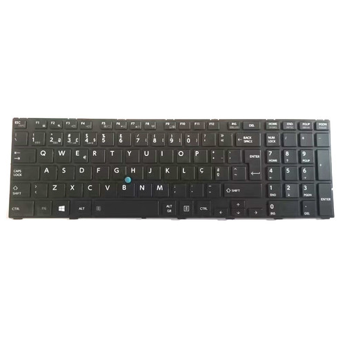 Laptop Keyboard For Toshiba For Tecra W50-A-115 W50-A-114 W50-A-102 W50-A-104 W50-A-117 W50-A-116 W50-A-10J W50-A-118 W50-A-11C MP-13F66DN6356 Portugal PO Black With Pointing New