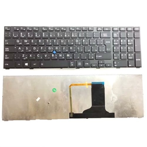 Laptop Keyboard For Toshiba For Tecra W50-A PT640C-00Y003 PT640C-03K003 PT640C-05U039 PT640C-068039 PT640C-079039 PT640C-0FY05M Arabia AR Black With Pointing&Backlit New