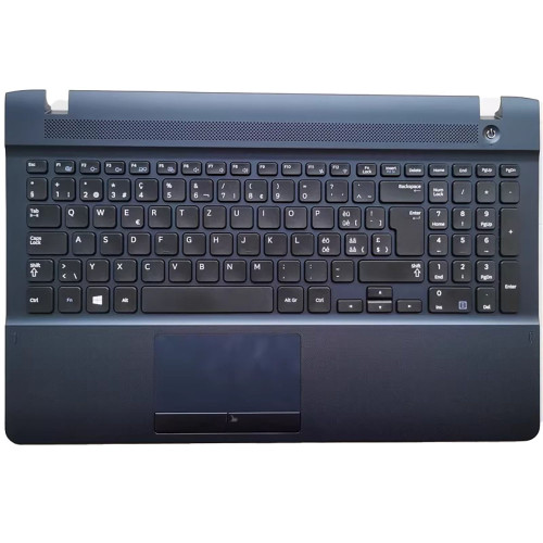 Laptop PalmRest&keyboard For Samsung NP270E5J 270E5G 270E5U 270E5R 270E5K Swiss SW/CH With Touchpad Blue New