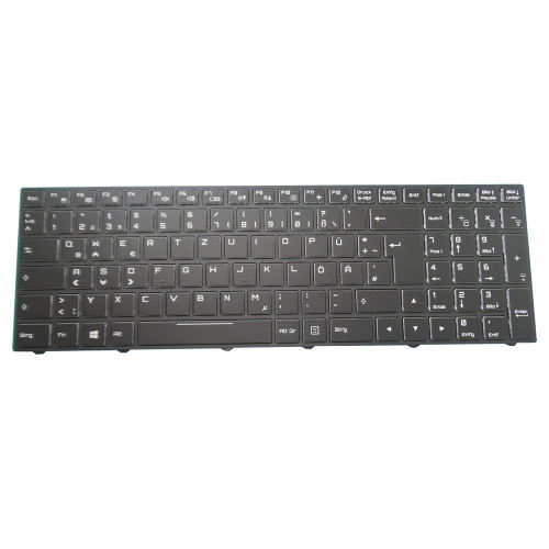 Laptop Keyboard For Schenker Key 16 M19 Germany GR With Backlit Black New