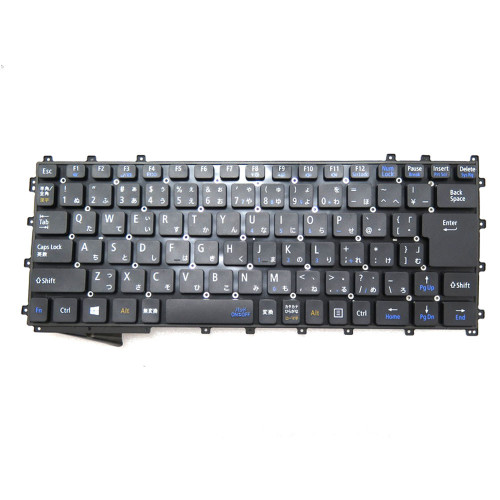 Laptop Keyboard For NEC VersaPro VJ25L/C-M VJ25LC-M PC-VJ25LCZCM PC-VJ25LCZDM PC-VJ25LCZEM PC-VJ25LCZNM Japanese JP JA Black Without Frame Used