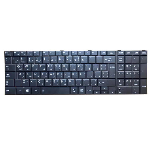 Laptop Keyboard For Toshiba  Satellite Pro A50-A A50-A-10L A50-A-156 A50-A-15V 15.6 Arabia AR Black With Numeric Keyboard New