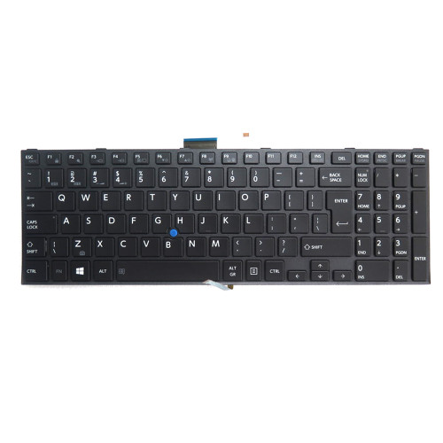 Laptop Keyboard For Toshiba Satellite Pro A50-C A50-C-1GR A50-C-1GW A50-C-1L3 A50-C-1MW A50-C-204 A50-C-205 A50-C-206 A50-C-207 English US Big Enter Black With Backlit&Pointing New