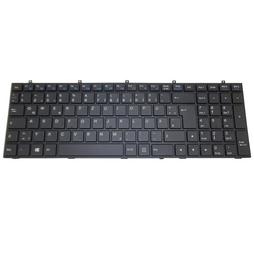 Laptop Monochrome Backlit Keyboard For CLEVO W670SFQ W670SFQ1 W670SHQ W670SJQ W670SJQ1 W670SRQ W670SRQ1 W670SZQ German GR With Black Frame New 