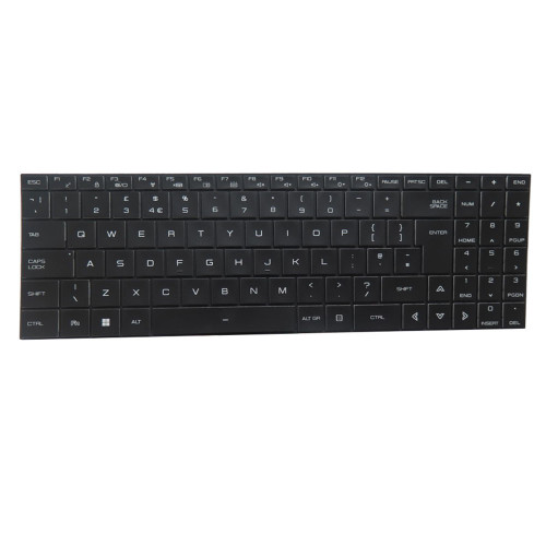 Laptop Keyboard For Hyperbook Pulsar V17 GM7MPHP United Kingdom UK With Frame With Backlit