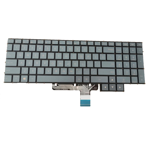 Laptop Keyboard For ASUS V183346BS1-US Light blue With Backlit Without Frame United States US