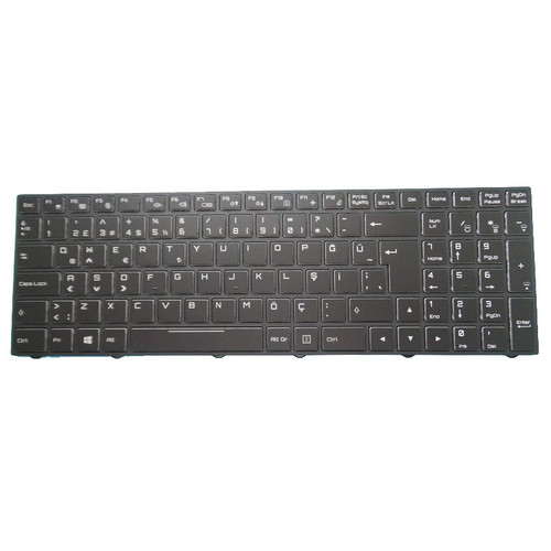 Laptop 3 Zone RGB Keyboard For 2AM Challenger E500 Turkish TR Black With Black Frame New