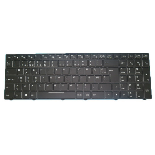 Laptop Backlit Keyboard For 2AM YoNote Y500 Norwegian NW Black With Black Frame New