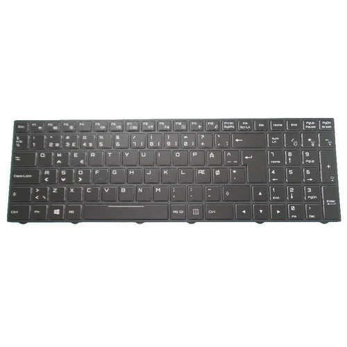 Laptop 3 Zone RGB Keyboard For 2AM C300 115F0810HN1C Danish DM Black With Black Frame New