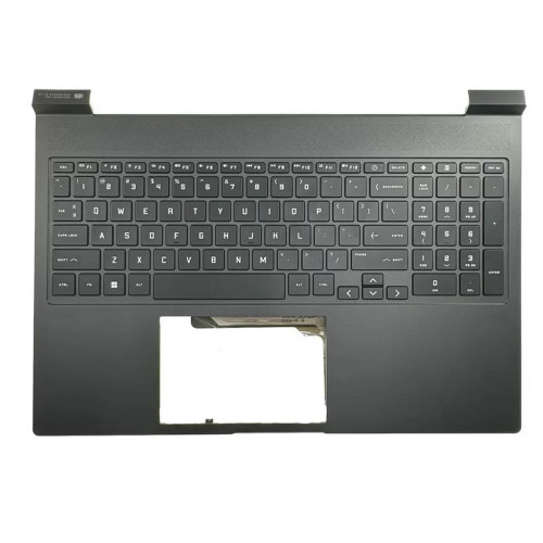 Laptop PalmRest&Keyboard For HP Victus 16T-S000 16T-S100 16-S0006AX 16-S0007AX 16-S0008AX 16-S0009AX 16-S0010AX 16-S0021AX 16-S0023AX 16-S0024AX with RGB backlit United States US Black