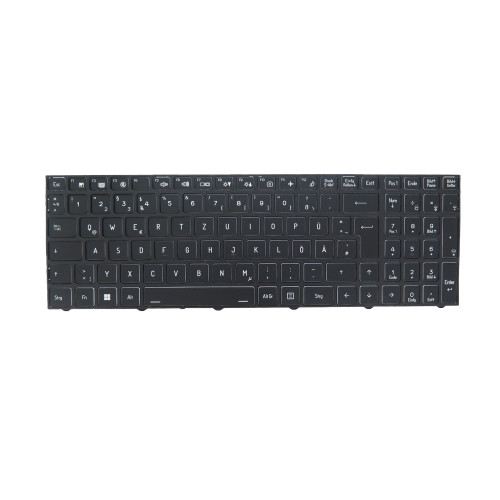 Laptop Backlit Keyboard For CVM22K36D094302 6-80-PE610-07B-1 Brazilian BR Black With Black Frame New