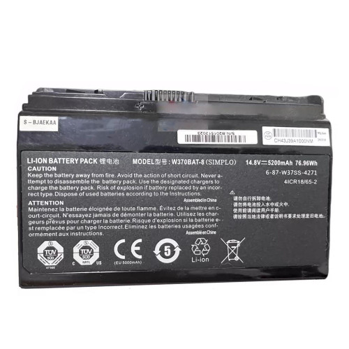 Laptop Battery For Schenker XMG A523 14.8V 5200mAh 76.96Wh New