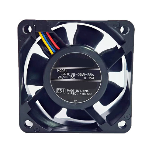 Cooling Fan For NMB 2410SB-05W-B86 60*60*25MM 24VDC 0.15A 4Lines New