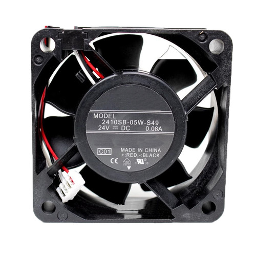 Cooling Fan For NMB 2410SB-05W-S49 60*60*25MM 24VDC 0.08A 3Lines New