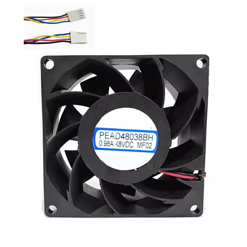 Cooling Fan For NSTECH PEAD48038BH-MF02 80*80*38MM 48VDC 0.98A 4Lines New