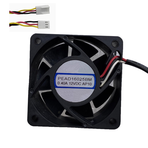 Cooling Fan For NSTECH PEAD16025BM-AP10 60*60*25MM 12VDC 0.4A 3Lines New