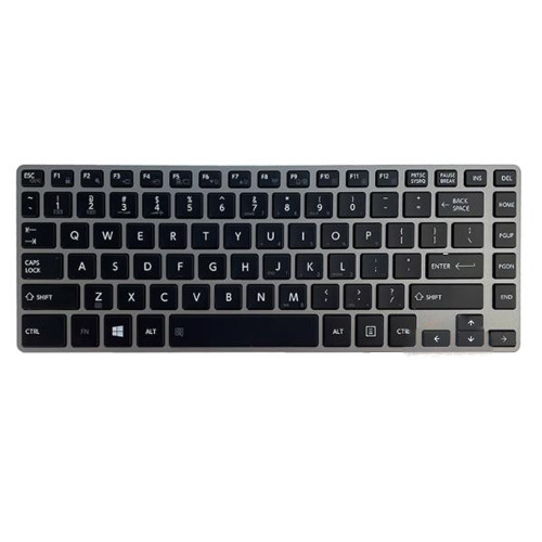 Laptop Keyboard For Toshiba Tecra Z40-A Z40-A-173 Z40-A-18Q Z40-A-18R Z40-A-18T Z40-A-19K Z40-A-1DP Z40-A-110 English US Black With Silver Frame Without Backlit&Pointing New