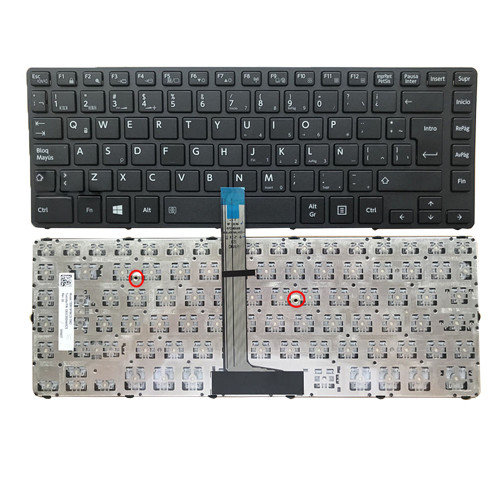 Laptop Keyboard For Toshiba Satellite Pro R40-C-11J R40-C-11K R40-C-128 R40-C-12X R40-C-130 R40-C-131 R40-C-132 R40-C-13J R40-C-159 Latin America LA Black Without Backlit&Pointing New