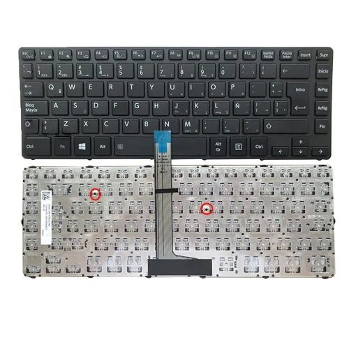 Laptop Keyboard For Dynabook Tecra A40-D A40-D-1CW A40-D-1FN A40-D-1HG A40-D-1J0 A40-D-1J3 A40-D-1LL A40-D-16M Latin America LA Black Without Backlit&Pointing New