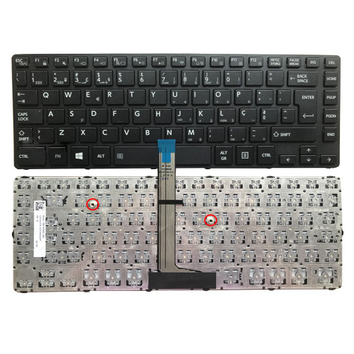 Laptop Keyboard For Toshiba Tecra A40-C A40-C-18E A40-C-18Q A40-C-18R A40-C-190 A40-C-1DF A40-C-1DG Portugal PO Balck Without Backlit&Pointing New
