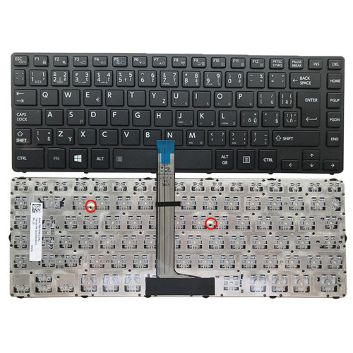 Laptop Keyboard For Toshiba Tecra A40-C A40-C-18E A40-C-18Q A40-C-18R A40-C-190 A40-C-1DF A40-C-1DG Czech CZ Slovak SK Black Without Backlit&Pointing New