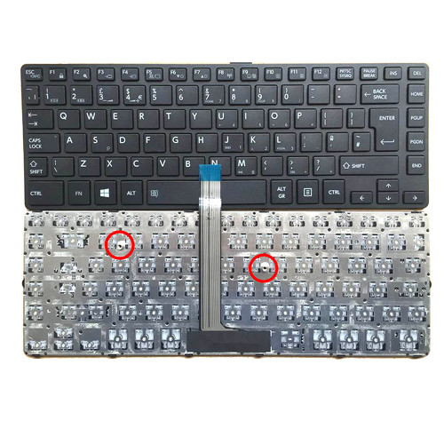 Laptop Keyboard For Toshiba Satellite Pro R40-C-103 R40-C-106 United Kingdom UK Black Without Backlit&Pointing New