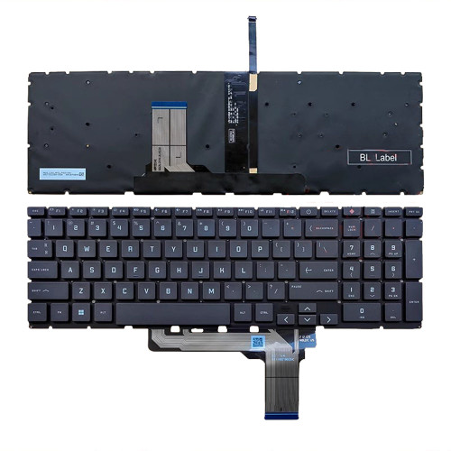 Laptop Keyboard For HP Victus 16-R0417TX 16-R0418TX 16-R0441TX 16-R0442TX 16-R0447TX 16-R0450TX 16-R0457TX 16-R0458TX 16-R0459TX 16-R0460TX 16-R0555TX with RGB backlit United States US Dark gray