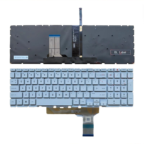 Laptop Keyboard For HP Victus 16-R0185TX 16-R0251TX 16-R0252TX 16-R0261TX 16-R0267TX 16-R0361TX 16-R0448TX 16-R0451TX 16-R0557TX 16-R0883TX with RGB backlit United States US White