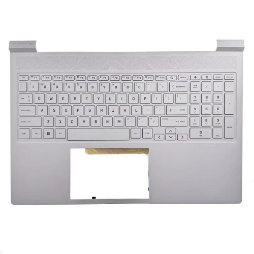 Laptop PalmRest&Keyboard For HP Victus 16-R0185TX 16-R0251TX 16-R0252TX 16-R0261TX 16-R0267TX 16-R0361TX 16-R0448TX 16-R0451TX 16-R0557TX 16-R0883TX with RGB backlit United States US White
